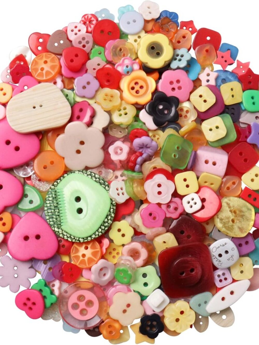 Resin Buttons 2 and 4 Holes Assorted for Sewing Crafts DIY Projects Multiform